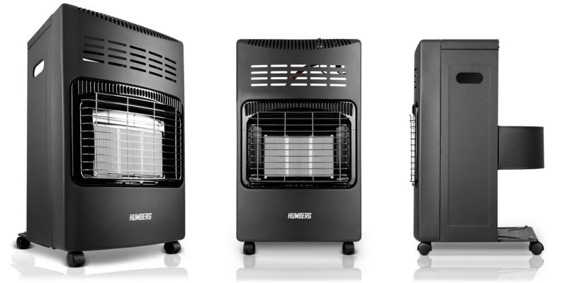 Humberg bærbar sammenklappelig gasvarmer til flaske 4200W 1 stk.