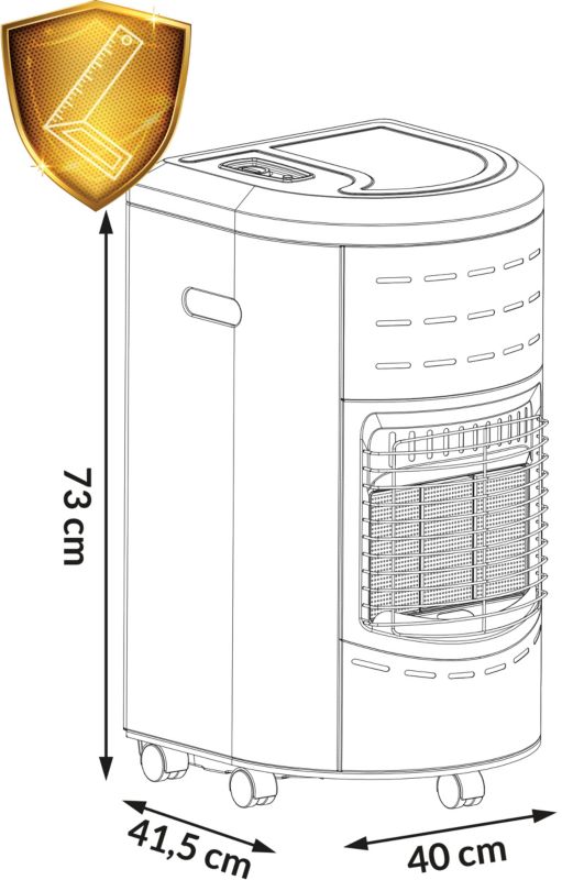 Humberg gasvarmer til gasflaske 4200W – 1 stk.