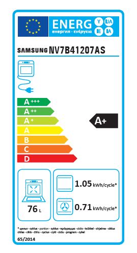 Indbygningsovn Samsung NV 7B41201AK