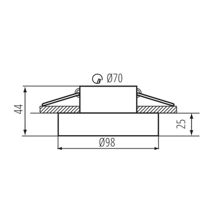 LightLogic LL BAKU DSO-A/A indbygningsspot ring sort 1 stk.