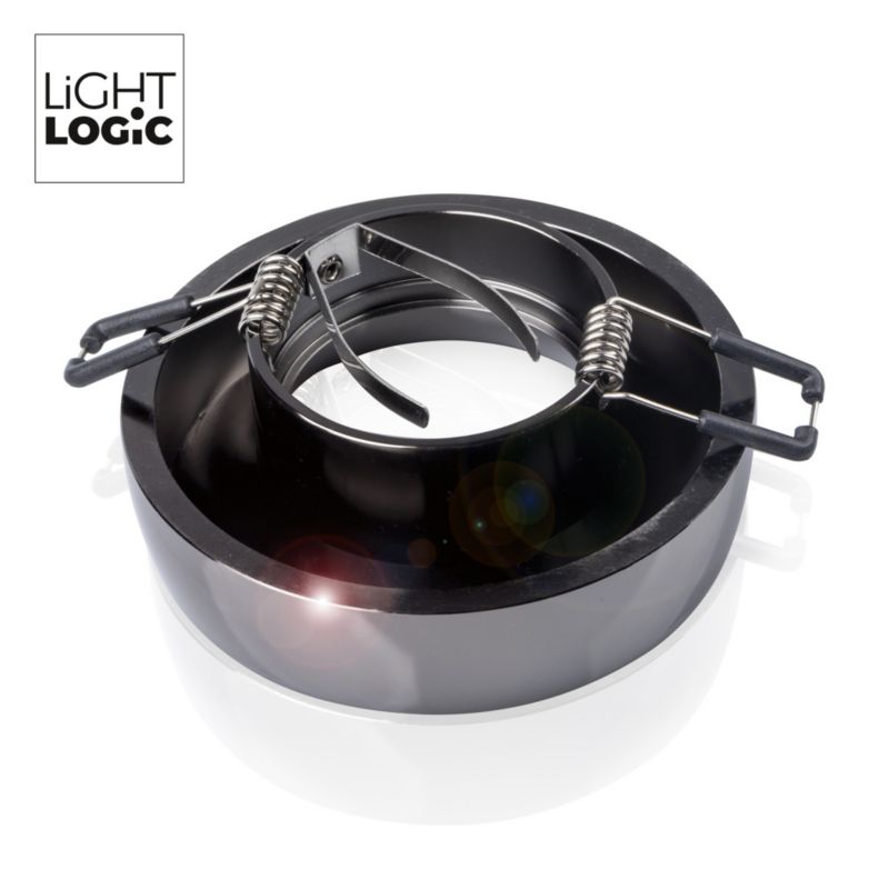 LightLogic LL BAKU DSO-A/A indbygningsspot ring sort 1 stk.