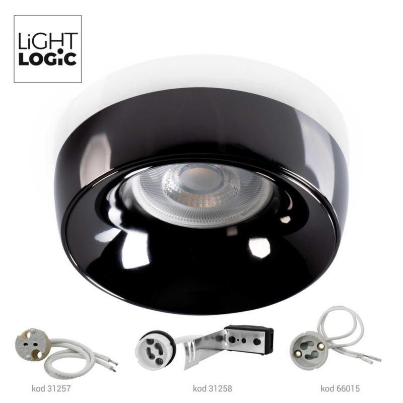 LightLogic LL BAKU DSO-A/A indbygningsspot ring sort 1 stk.