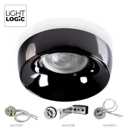LightLogic LL BAKU DSO-A/A indbygningsspot ring sort 1 stk.
