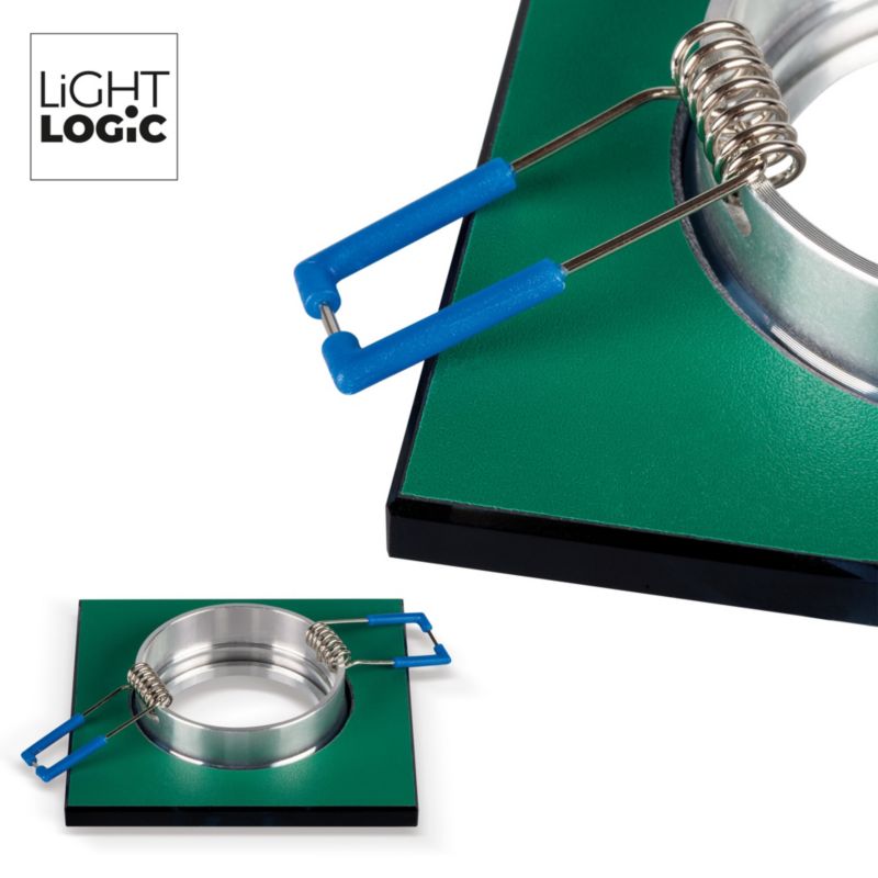 LightLogic LL BILA DSL-B 30560 sort glas loftspot-ring, 1 stk.
