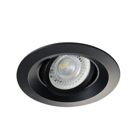 LightLogic LL CILI DTO-B 30540 sort indbygningsspot med halogenpære, 1 stk.