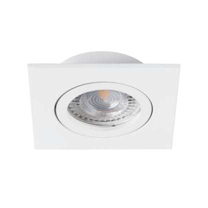 LightLogic LL COSS DTL-W punktloftspot med justerbar firkantet ring, hvid, 1 stk.