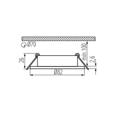 LightLogic LL COSS DTO-W 30546 rund loftspot med justerbar ring, hvid, 1 stk.