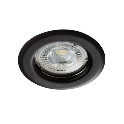 LightLogic LL DUS DSO-B 30535 sort justerbar indbygningsspot med halogenring, 1 stk.