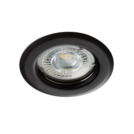 LightLogic LL DUS DSO-B 30535 sort justerbar indbygningsspot med halogenring, 1 stk.