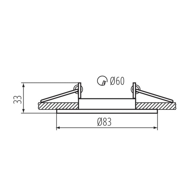 LightLogic LL DUS DSO-B 30535 sort justerbar indbygningsspot med halogenring, 1 stk.