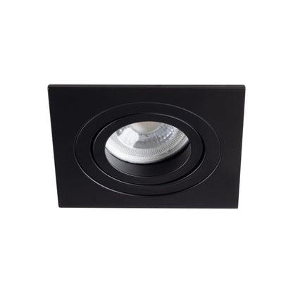 LightLogic LL EGER DTL-B 30564 indbygningsspot ring, kvadratisk, mat-sort, 1 stk.