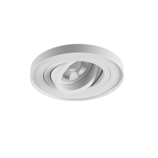LightLogic MINI BORD SLIM DTO-W 31255 indbygningsspot med hvid ring, 1 stk.
