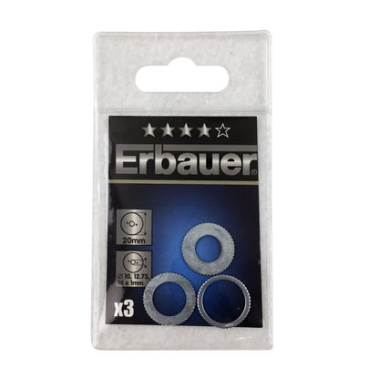 Erbauer reduktionsringe 20/16, 20/12,75, 20/10 – 3 stk.
