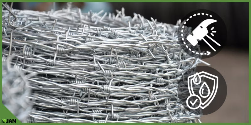 Pigtråd Galvaniseret 2,5 mm 78 m Sølv