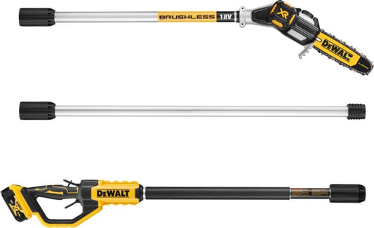 DeWalt XR 18 V batteridrevet kædesav med teleskoparm, 30 cm