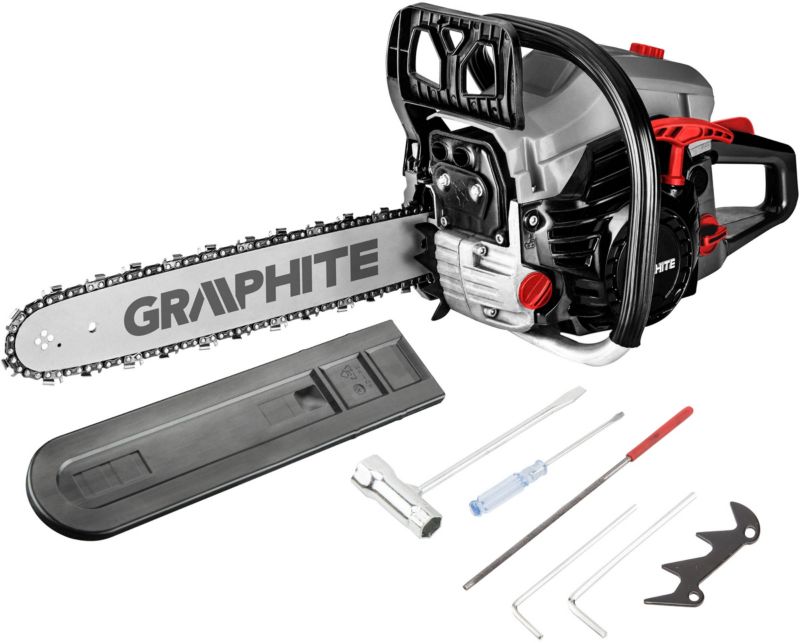 Graphite benzindrevet kædesav 2,7 kW med 16" sværd