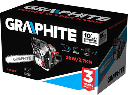 Graphite benzindrevet kædesav 2,7 kW med 16" sværd