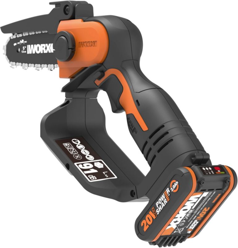 Mini-kædesav Worx WG324E 20 V
