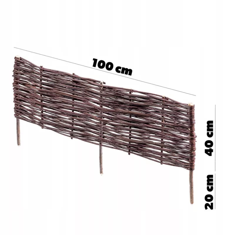 Pilehegn 100x40 cm Brun 5 Stk