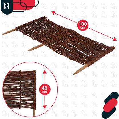Pilehegn 100x40 cm Brun 5 Stk.