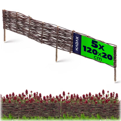 Pilehegn 120x20 cm Natur 5-Pak