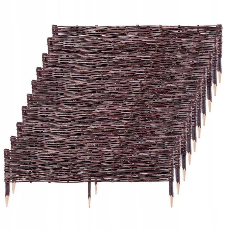 Pilehegn Bedafgrænsning 100x20 cm 10 Stk Natur