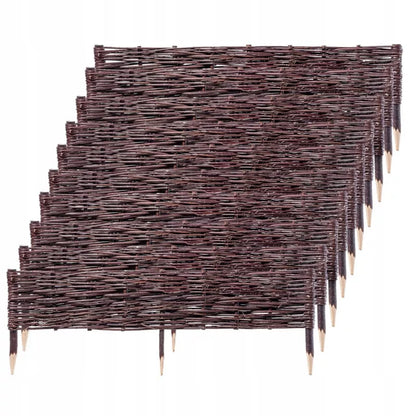 Pilehegn Bedafgrænsning 100x20 cm 10 Stk Natur