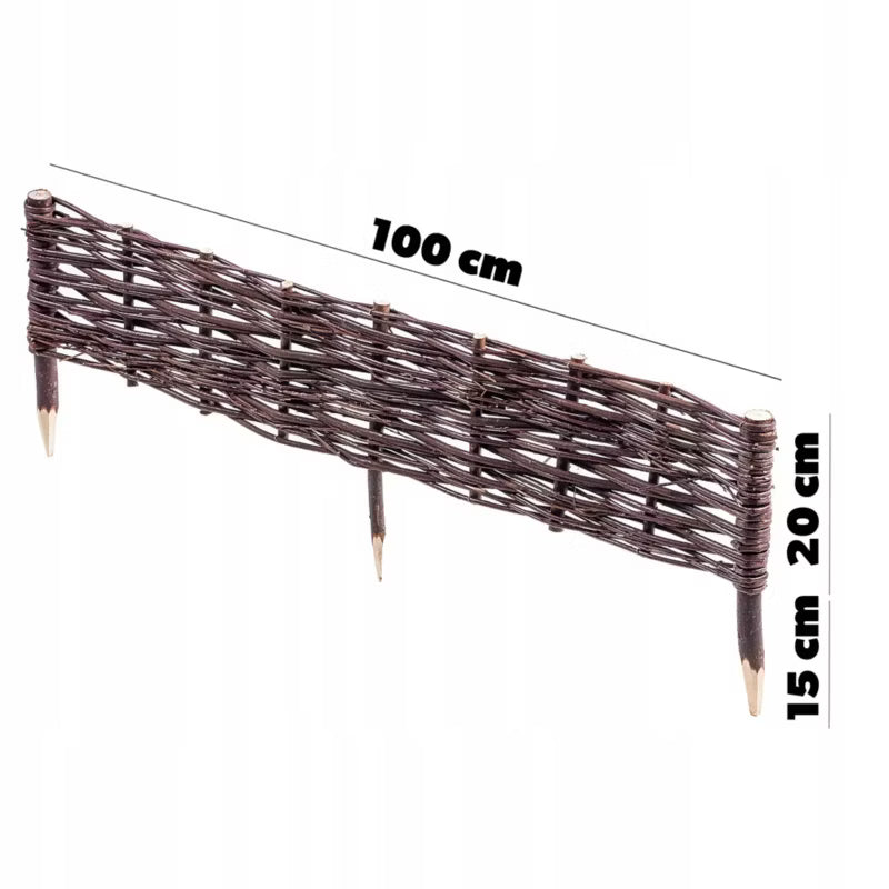 Pilehegn Bedafgrænsning 100x20 cm 10 Stk Natur
