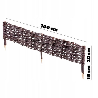 Pilehegn Bedafgrænsning 100x20 cm 10 Stk Natur