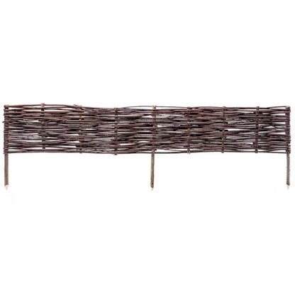 Pilehegn Bedafgrænsning 120x30 cm Brun 10 Stk.