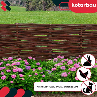 Pilehegn Havekant 100x20 cm Brun 5 stk.