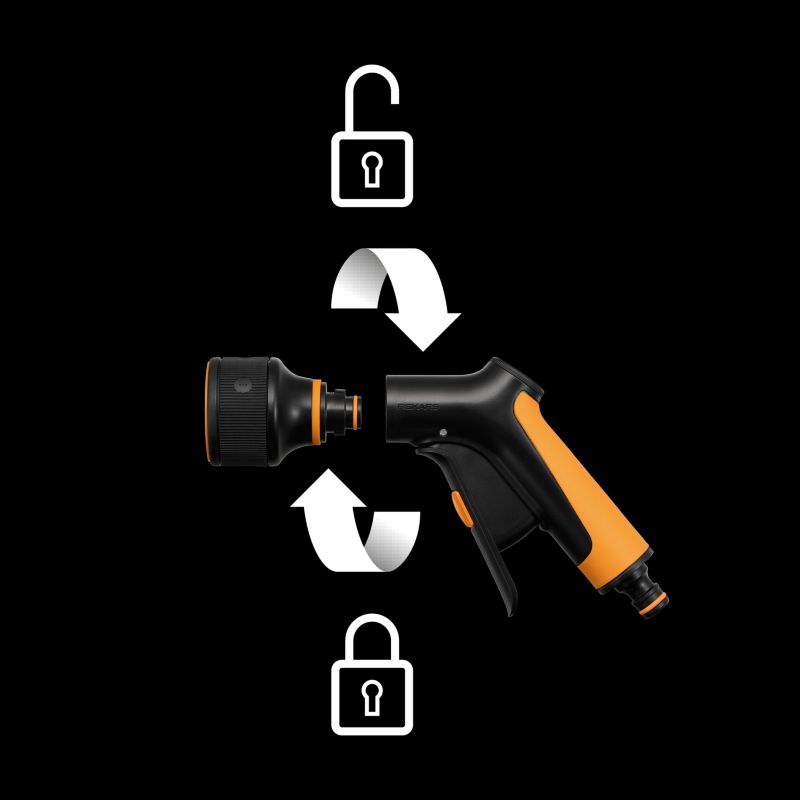 Fiskars Comfort 3‑funktioners sprøjtepistol