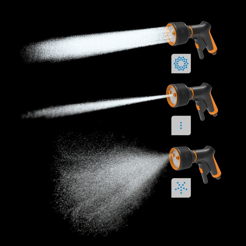 Fiskars Comfort 3‑funktioners sprøjtepistol