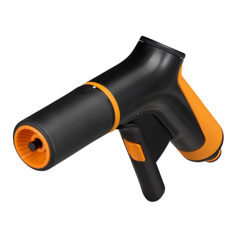 Fiskars Comfort forreste aftrækker sprøjtepistol, justerbar, sort-orange