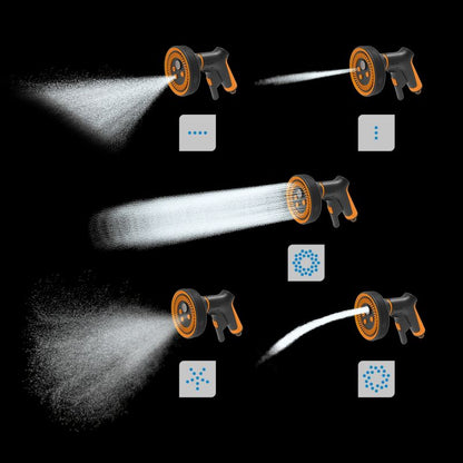 Fiskars Multi Comfort forreste aftrækker sprøjtepistol i sort-orange