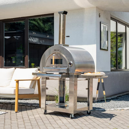 Pizzaovn AB459 Rustfrit Stål Sølv
