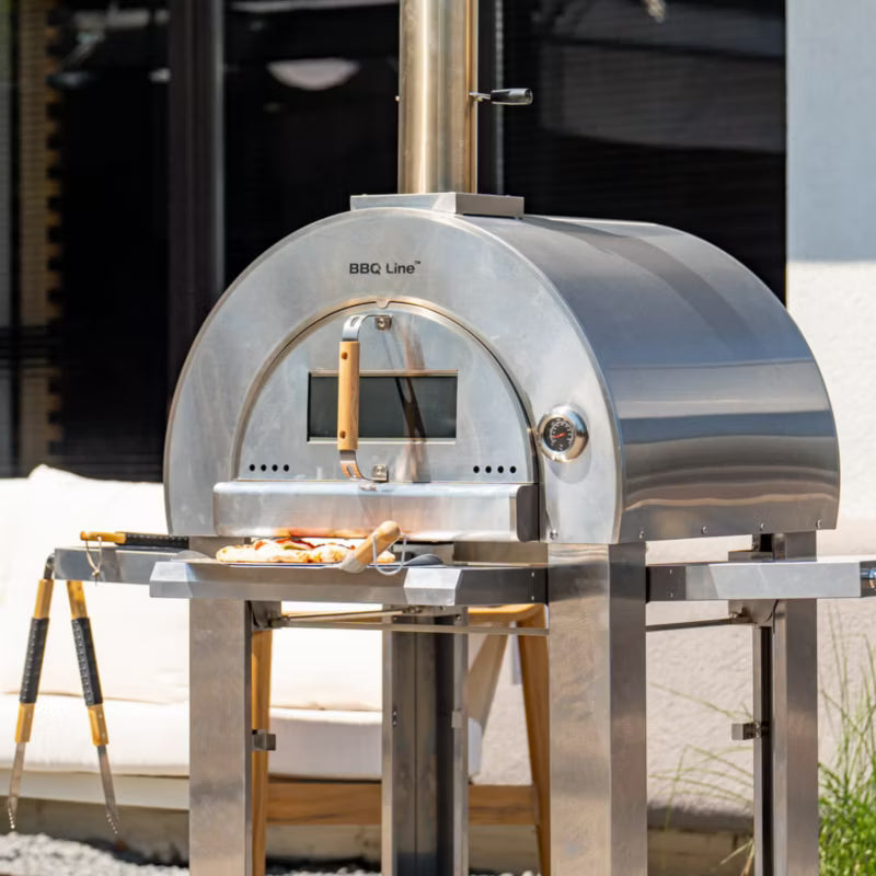 Pizzaovn AB459 Rustfrit Stål Sølv