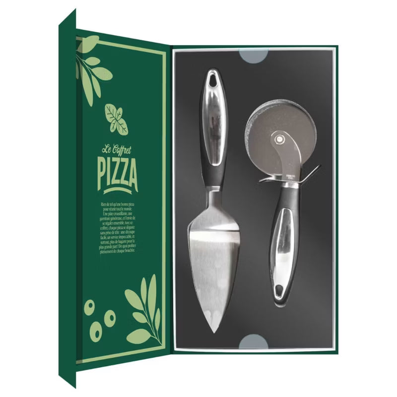 Pizzasæt Pizza Duo Sølv Rustfrit Stål