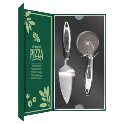 Pizzasæt Pizza Duo Sølv Rustfrit Stål