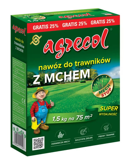 Plænegødning Mod Mos 1,5 kg Til 75 m²