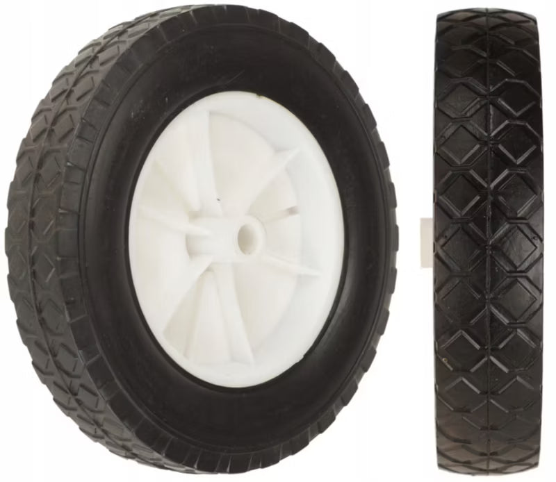 Plæneklipperhjul Ø180 mm Hvid med 12 mm Aksel 2 stk.