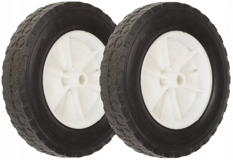Plæneklipperhjul 200 mm Gummi 130 kg Hul 12 mm 2 Stk.