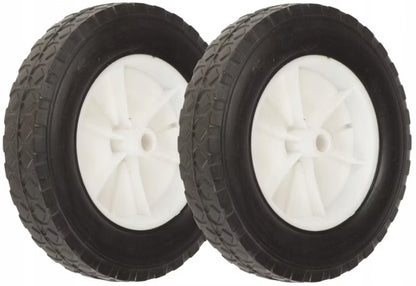 Plæneklipperhjul 200 mm Gummi 130 kg Hul 12 mm 2 Stk.