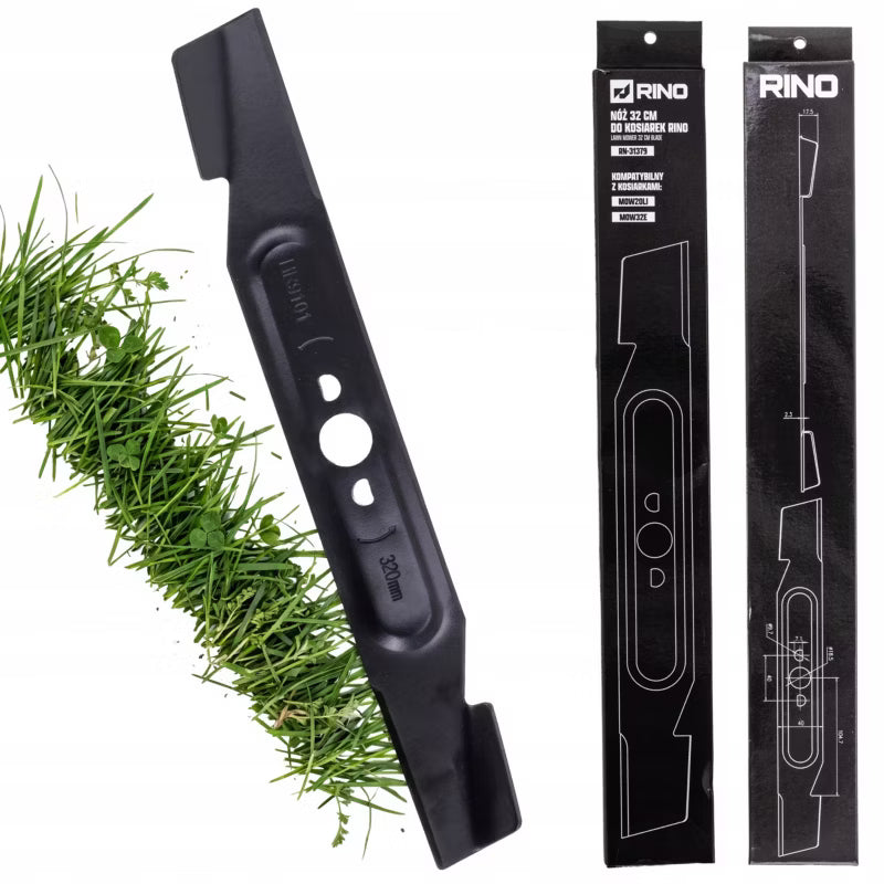 Plæneklipperkniv 32 cm til MOW32E MOW20LI Sort