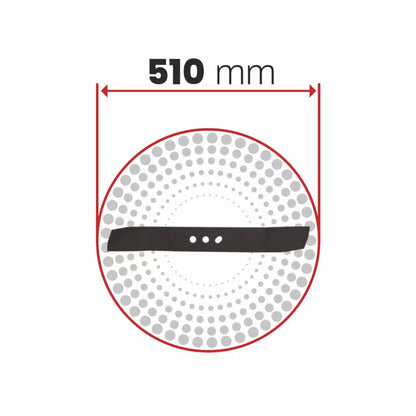 Plæneklipperkniv og Nav 51 cm Stål