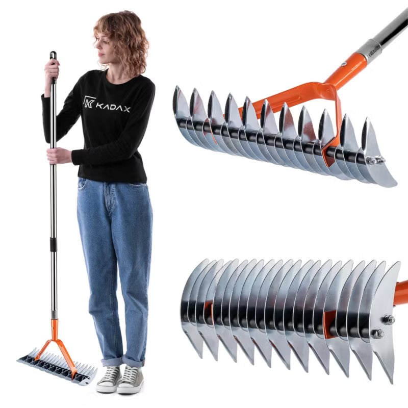 Plænelufter Dobbeltrettet 35x137 cm med Skaft