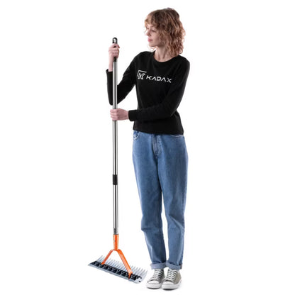 Plænelufter Dobbeltrettet 35x137 cm med Skaft