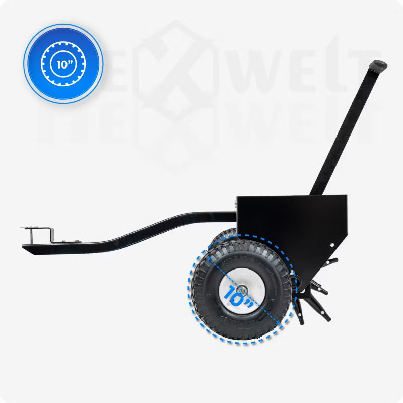 Plænelufter til Havetraktor 93 cm Sort HW-AERATOR