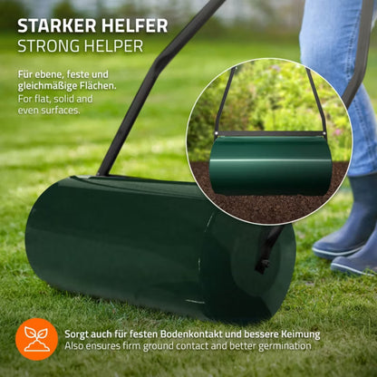 Plænetromle 50 Liter Grøn Stål 60 cm