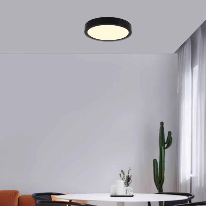 Plafon Boxelder LED 2640 lm 3000 K 30 cm Sort